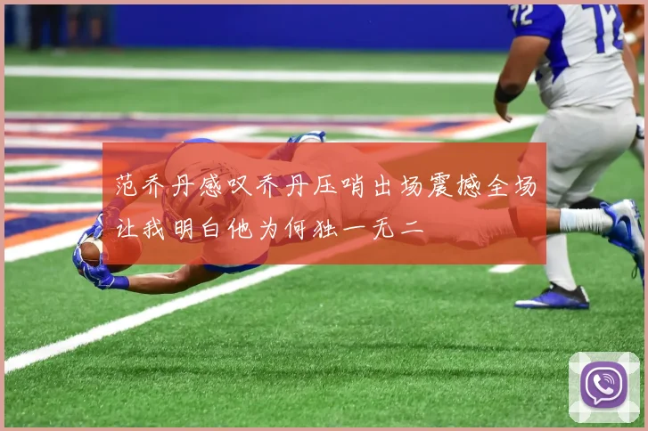 范乔丹感叹乔丹压哨出场震撼全场让我明白他为何独一无二